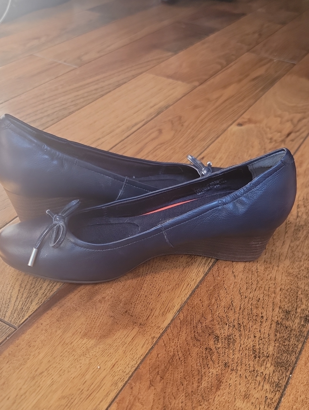 Classic Rockport Total Motion Blue Women's Wedge Ballet Pumps